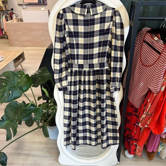 Vintage Laura Ashley wool blend plaid dress - Picture 3 of 10